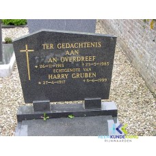 Grafstenen kerkhof Herwen Coll. HKR (5) An Grubben - Overdreef